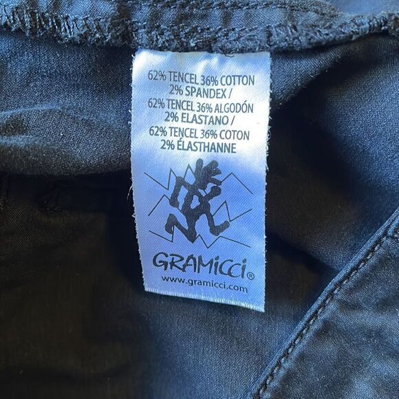 EXCELLENT CONDITION WOMEN’S SIZE 8 GRAMICCI TENCEL PANTS WITH ZIPPERED HEMS - Picture 7 of 9